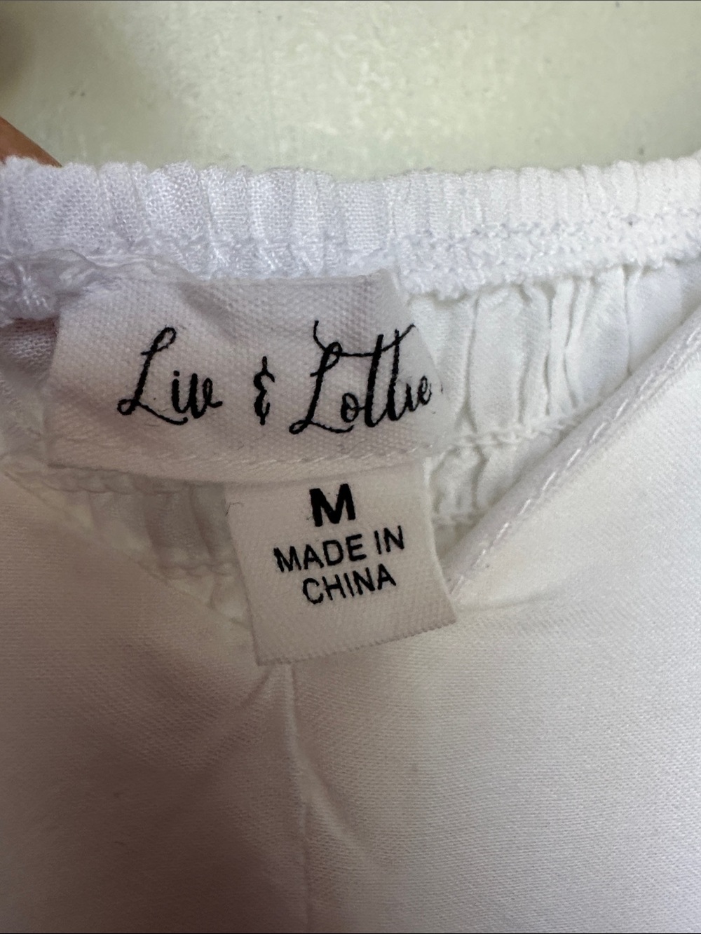 White Lace-Trim Spaghetti Strap Mini Dress/BabyDoll style - Picture 5 of 6